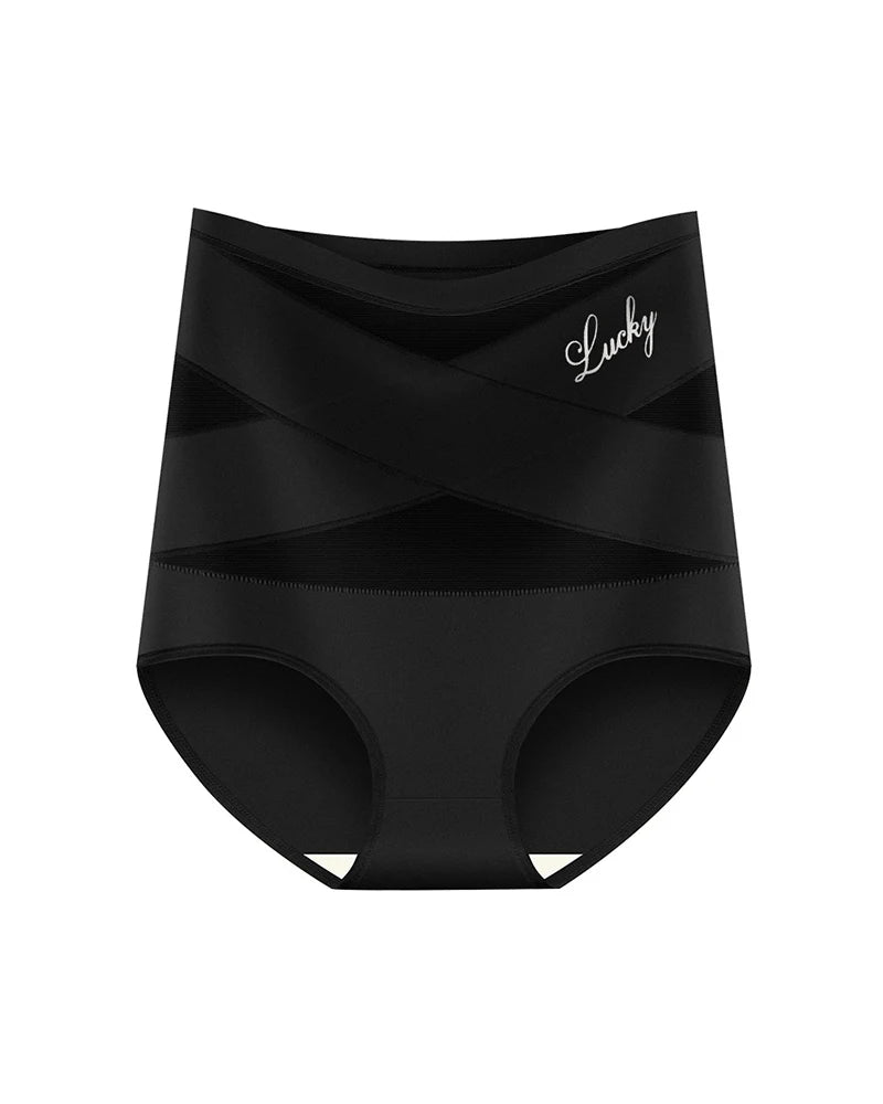 Crossover High-Waist Tummy Control Panties