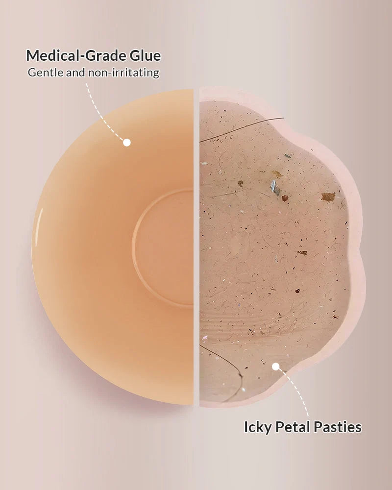 Seamless silicone covers with Non-Adhesive Center
