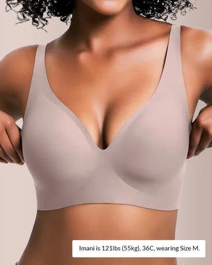 Curvvvy™ Deep V Lift Seamless Wireless Jelly Bra
