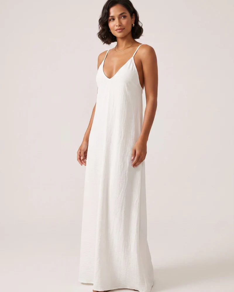 Vacation Backless Cami Dress