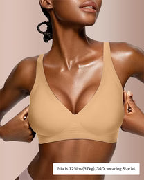 Curvvvy™ Deep V Lift Seamless Jelly Bra