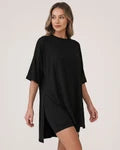 Casual Oversized 2-Piece Split Hem Lounge Set