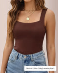 U-Neck Built-In Bra Shapewear Tank