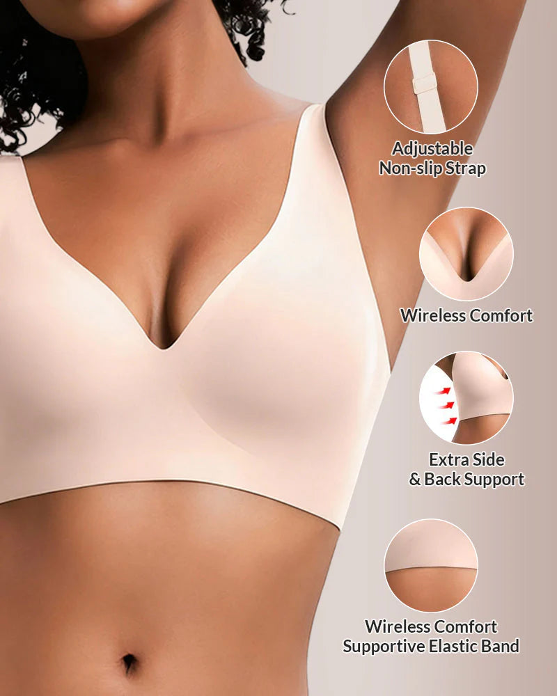 Deep V Wireless Lift Bra – Seamless & Supportive